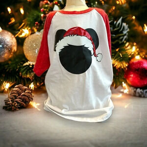 Mickey Mouse Santa shirt‎ child size small